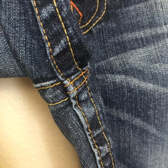 TRUE RELIGION Womens 28 Boot Cut Jeans Becky Medium Wash (altered, shortened) - Picture 5 of 16